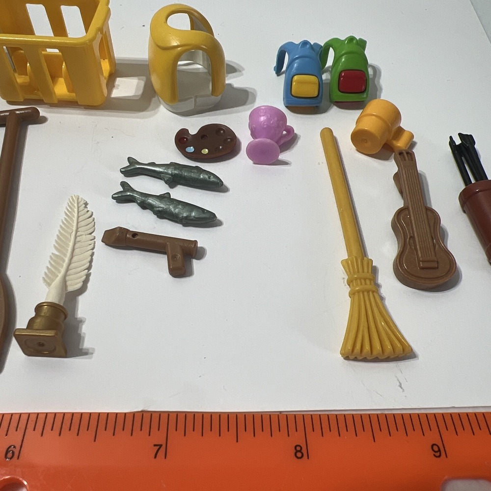 Playmobil Assorted LOT‎ Fast Food Tray Buckets Paddle Backpacks Fish Life Jacket - Picture 5 of 11